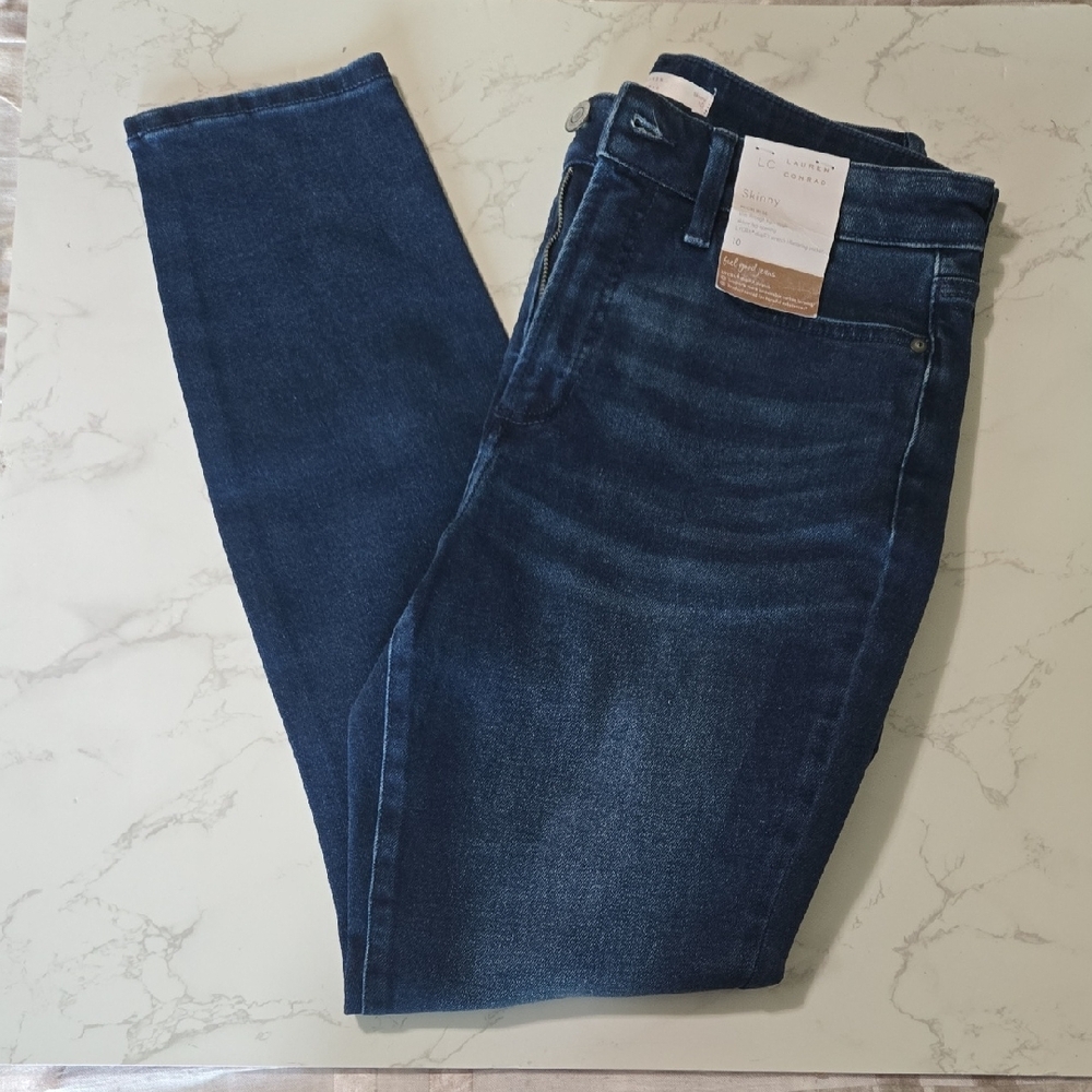 LC Lauren Conrad Blue Skinny Jeans Premium Denim